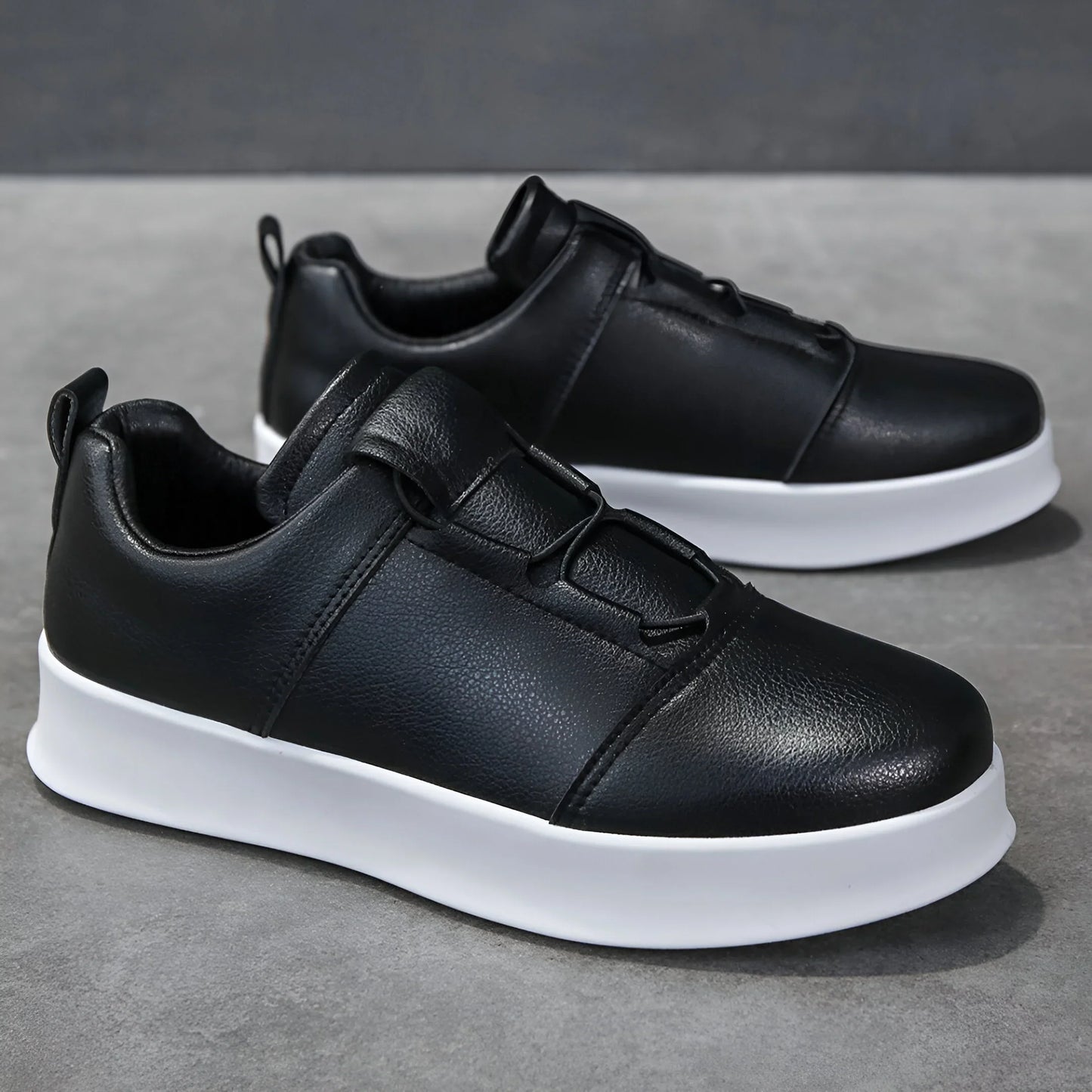 Enzo Slip-On Leather Sneakers