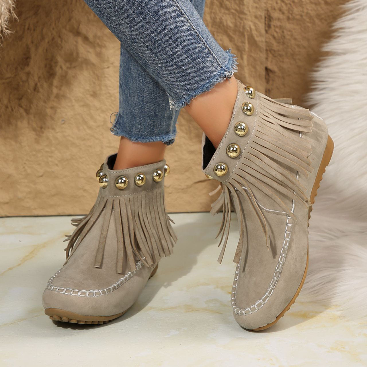 Catalina Fringe Boots
