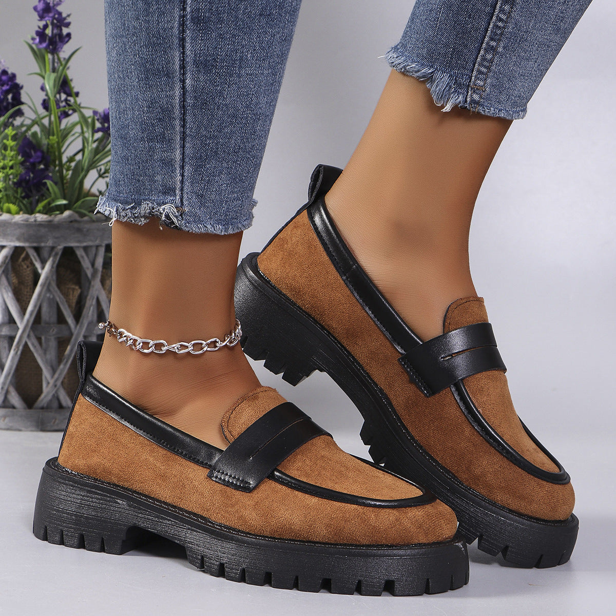 Marcella Leopard Print Loafers